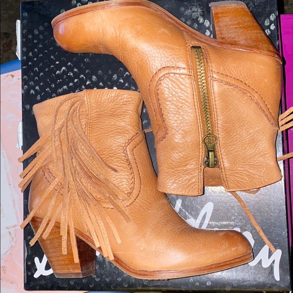Sam Edelman Fringe Booties